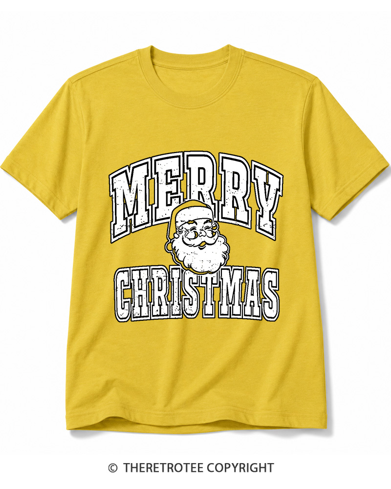 TheRetroTee Merry Christmas 1990s Cotton T-Shirt