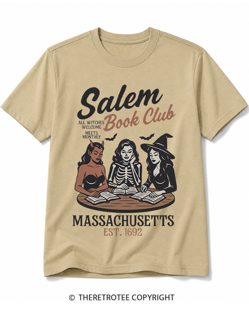TheRetroTee All Witches Welcome Meets Monthly Vintage Cotton T-Shirt