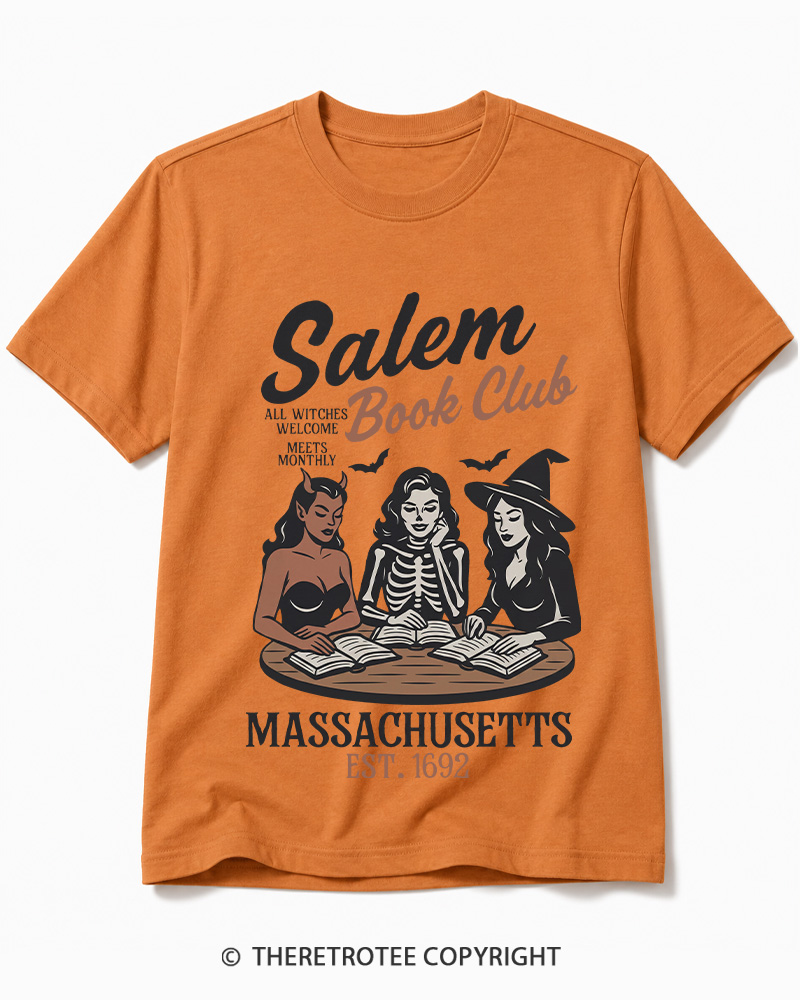 TheRetroTee All Witches Welcome Meets Monthly Vintage Cotton T-Shirt