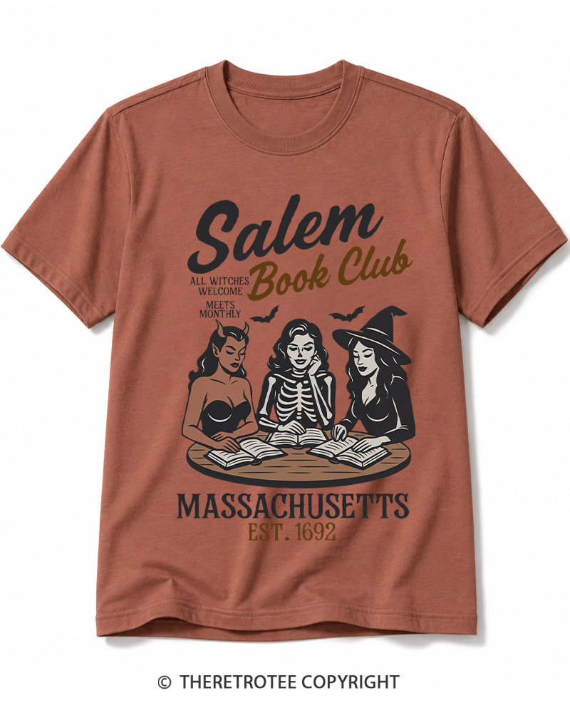 TheRetroTee All Witches Welcome Meets Monthly Vintage Cotton T-Shirt