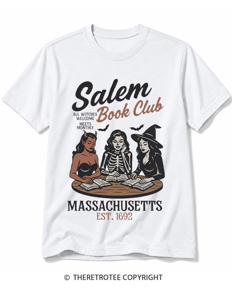 TheRetroTee All Witches Welcome Meets Monthly Vintage Cotton T-Shirt