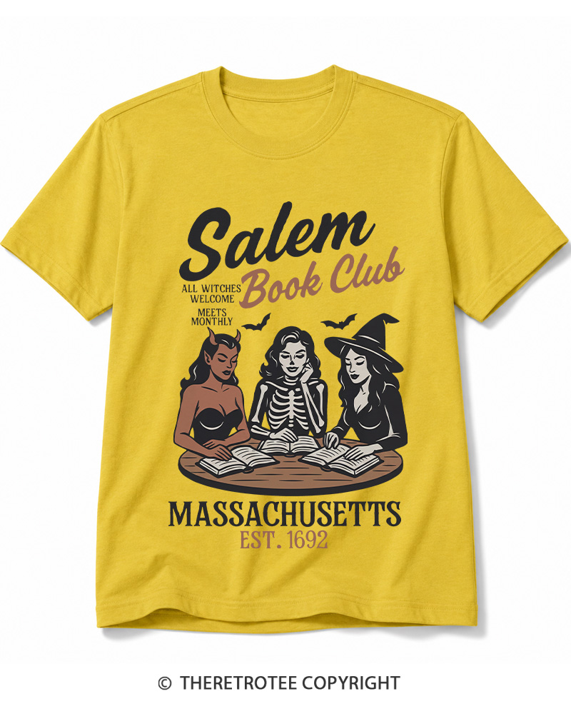TheRetroTee All Witches Welcome Meets Monthly Vintage Cotton T-Shirt