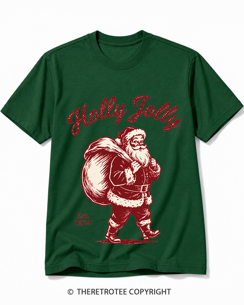 TheRetroTee Holly Jolly 1920s Cotton T-Shirt