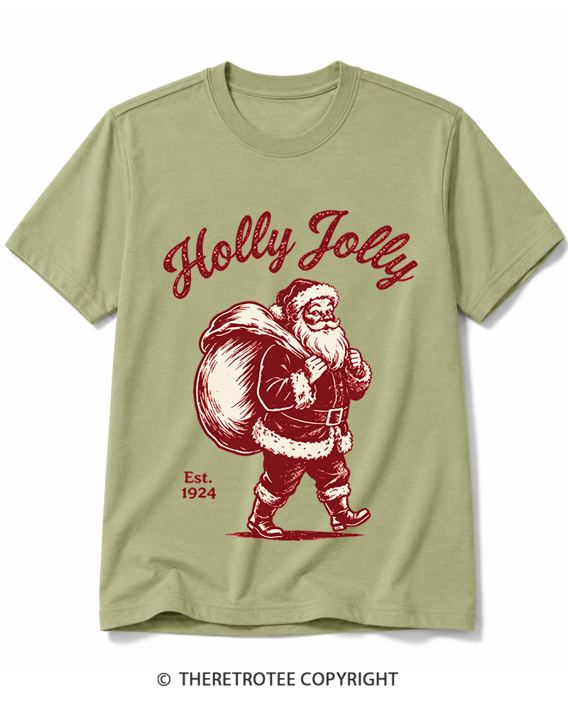 TheRetroTee Holly Jolly 1920s Cotton T-Shirt