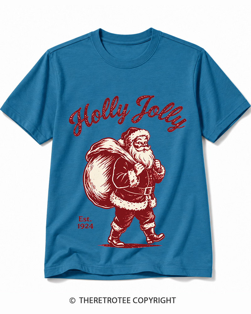TheRetroTee Holly Jolly 1920s Cotton T-Shirt