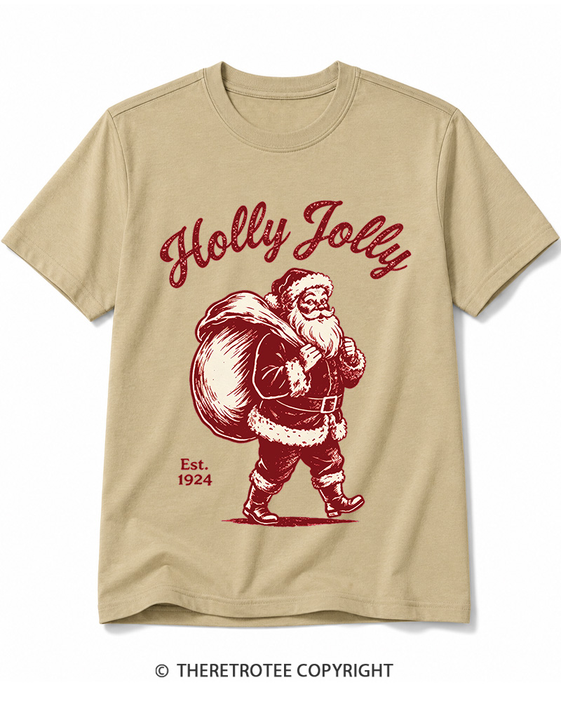 TheRetroTee Holly Jolly 1920s Cotton T-Shirt