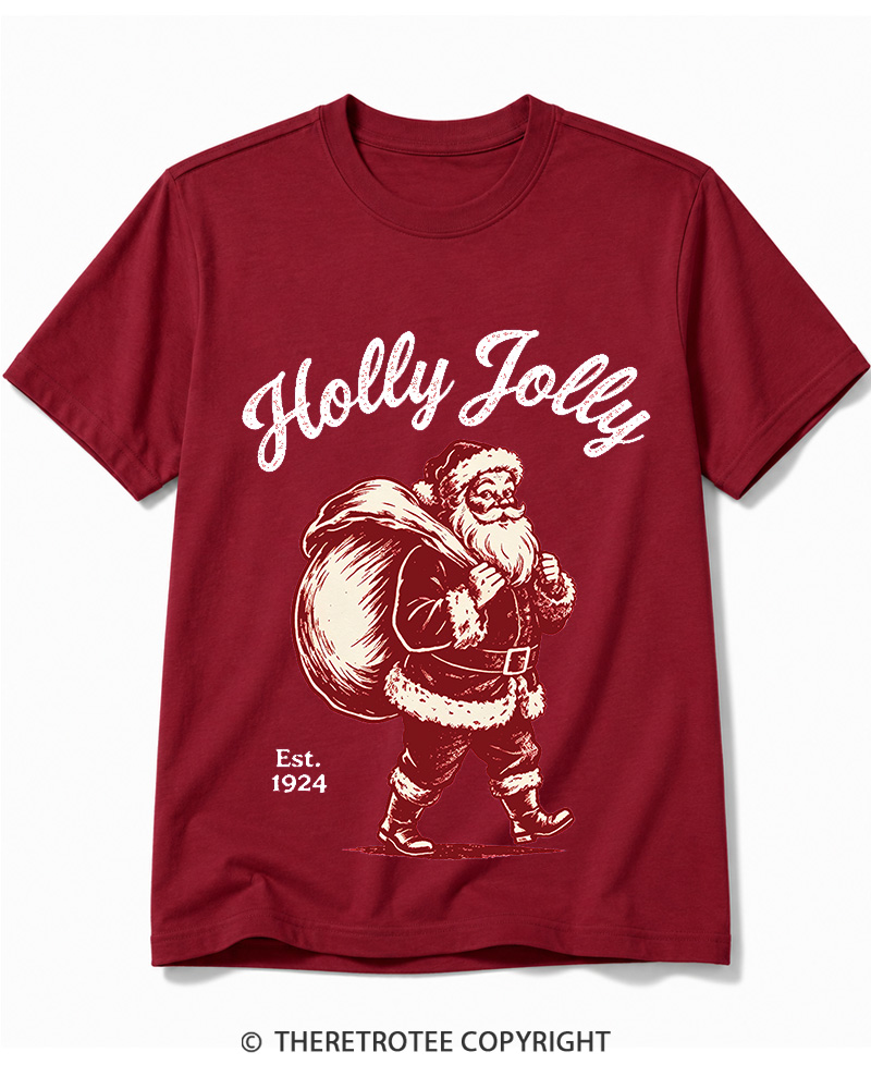 TheRetroTee Holly Jolly 1920s Cotton T-Shirt