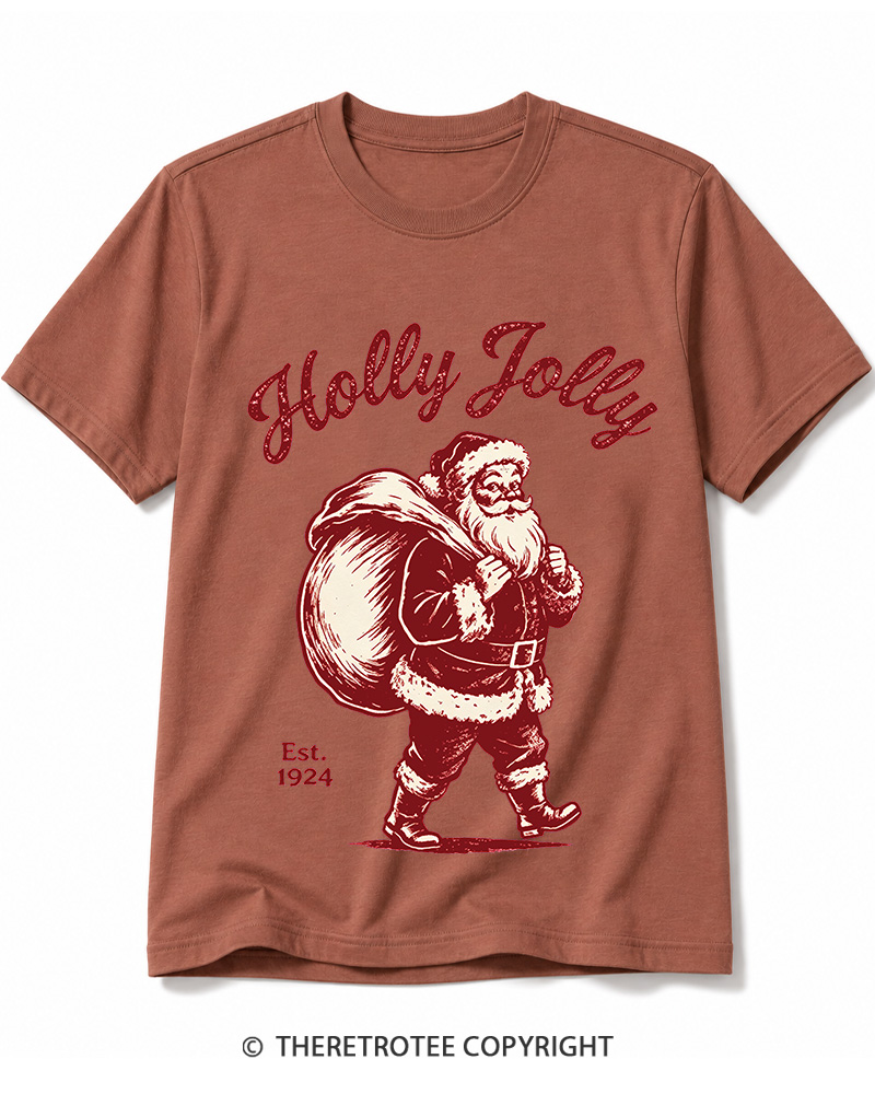 TheRetroTee Holly Jolly 1920s Cotton T-Shirt