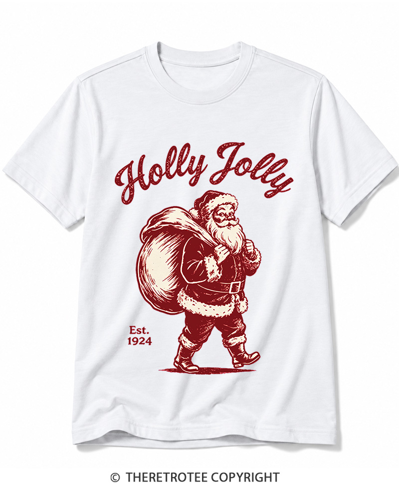 TheRetroTee Holly Jolly 1920s Cotton T-Shirt