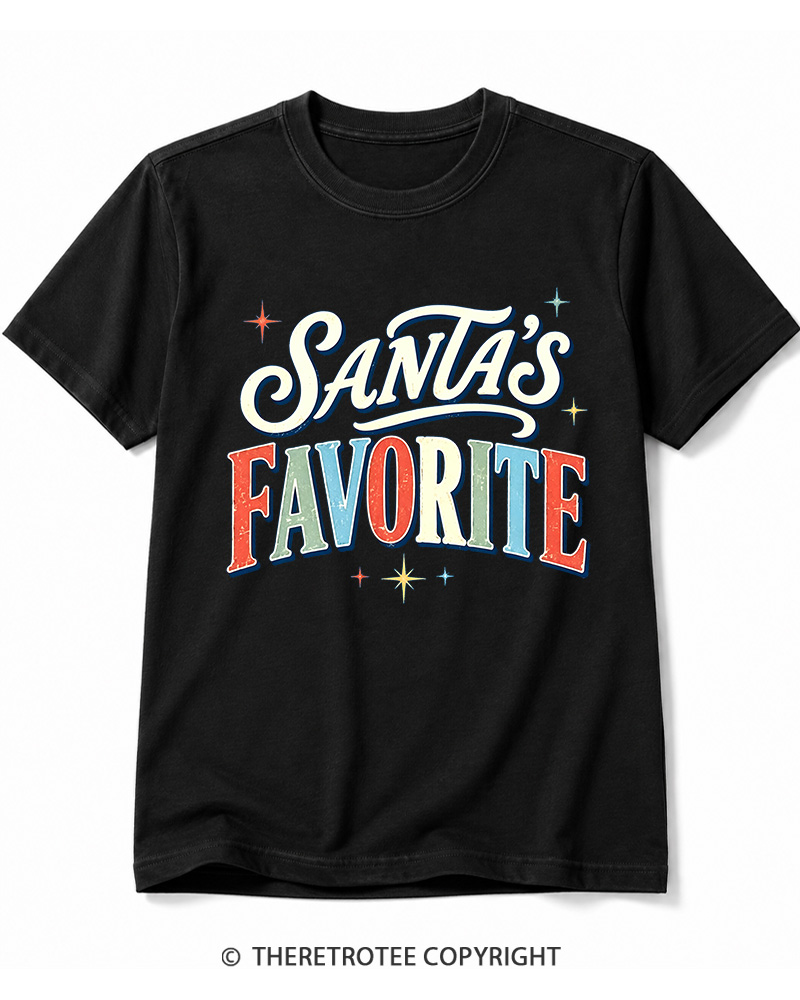 TheRetroTee Santa’s Favorite 1970s Cotton T-Shirt