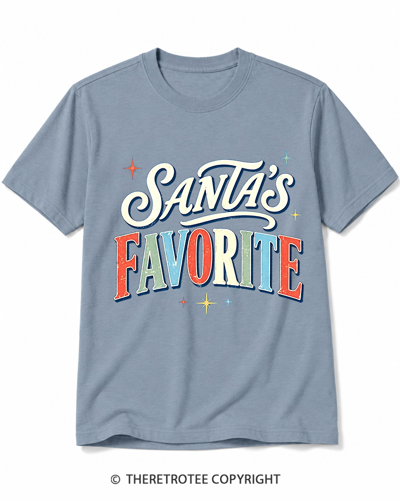 TheRetroTee Santa’s Favorite 1970s Cotton T-Shirt