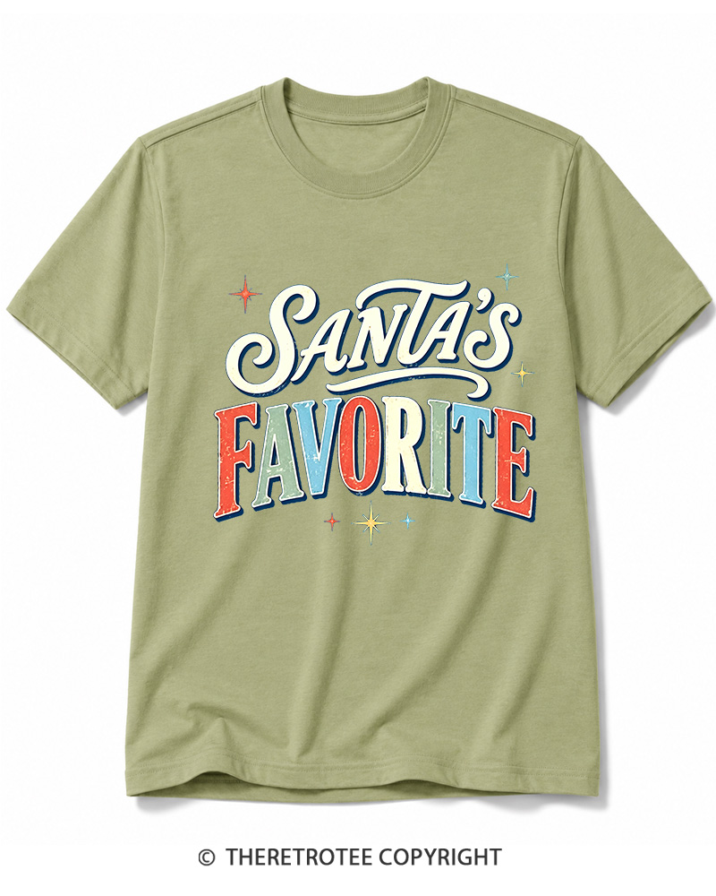 TheRetroTee Santa’s Favorite 1970s Cotton T-Shirt