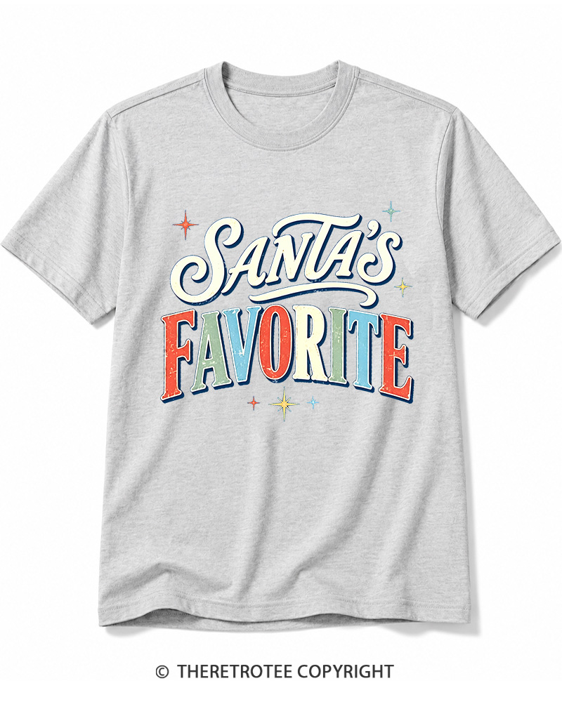 TheRetroTee Santa’s Favorite 1970s Cotton T-Shirt