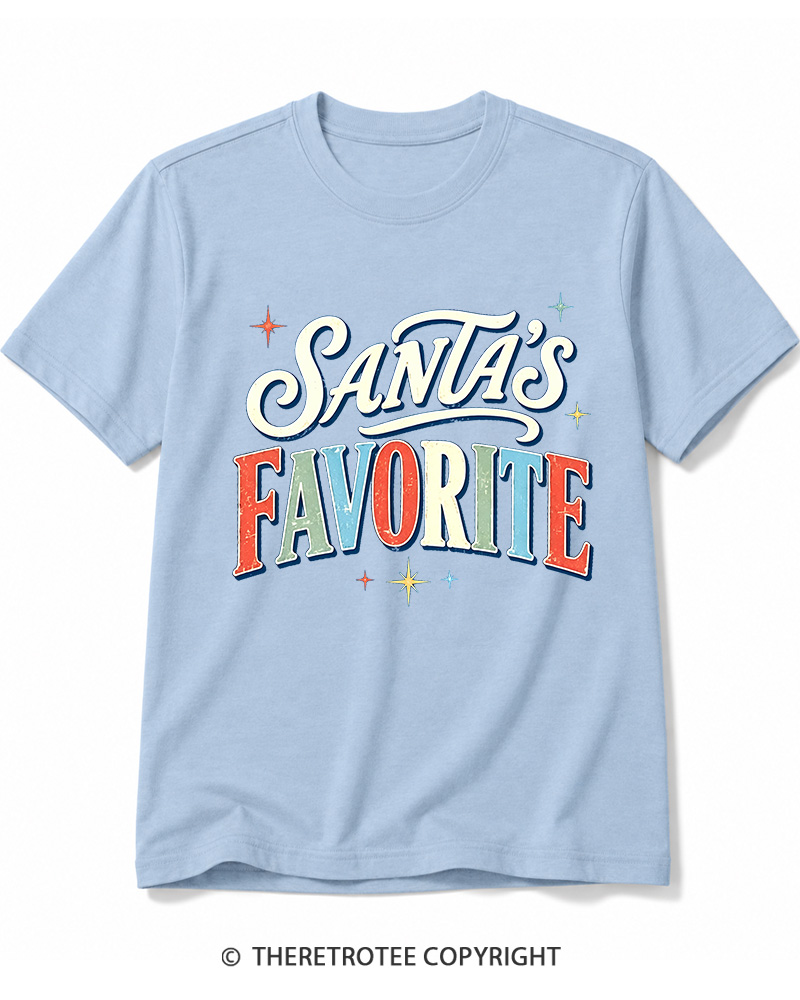 TheRetroTee Santa’s Favorite 1970s Cotton T-Shirt