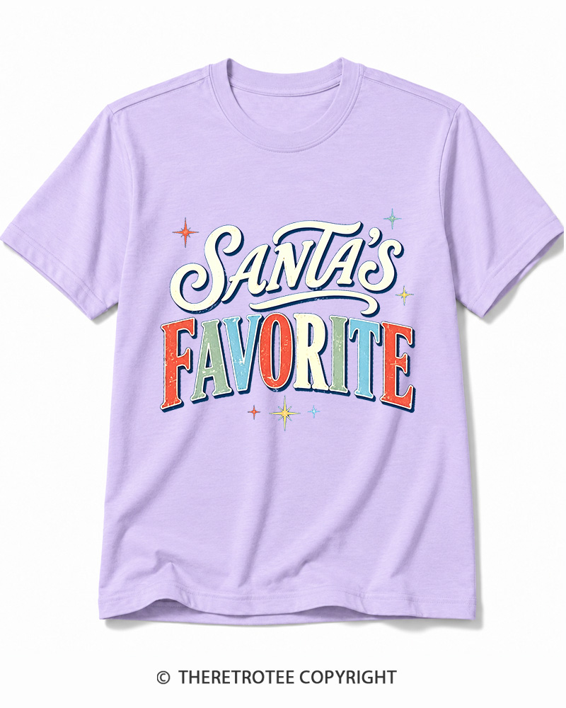 TheRetroTee Santa’s Favorite 1970s Cotton T-Shirt