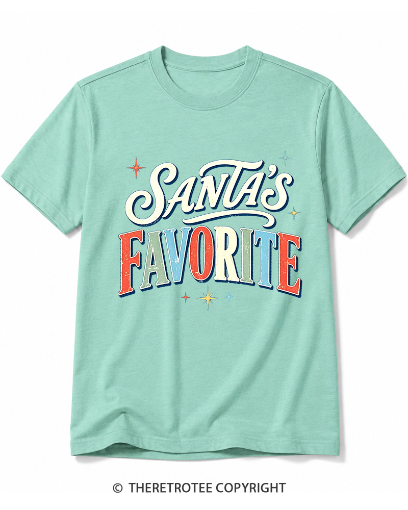 TheRetroTee Santa’s Favorite 1970s Cotton T-Shirt
