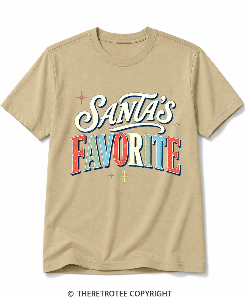 TheRetroTee Santa’s Favorite 1970s Cotton T-Shirt