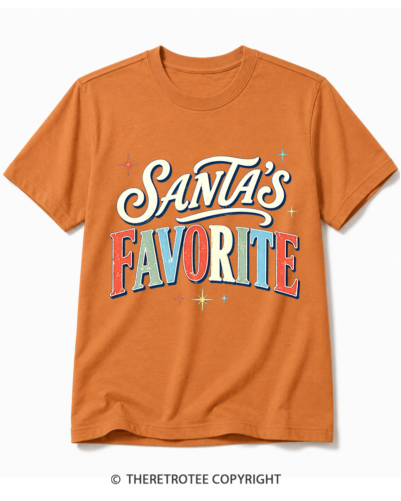 TheRetroTee Santa’s Favorite 1970s Cotton T-Shirt