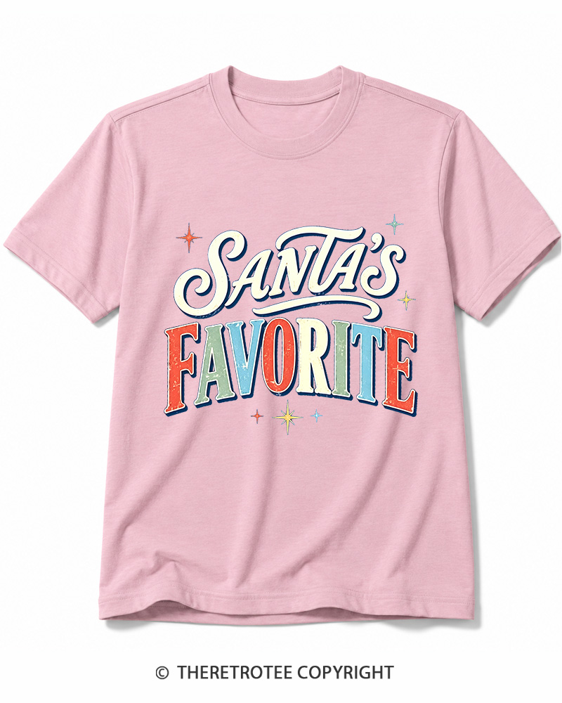 TheRetroTee Santa’s Favorite 1970s Cotton T-Shirt