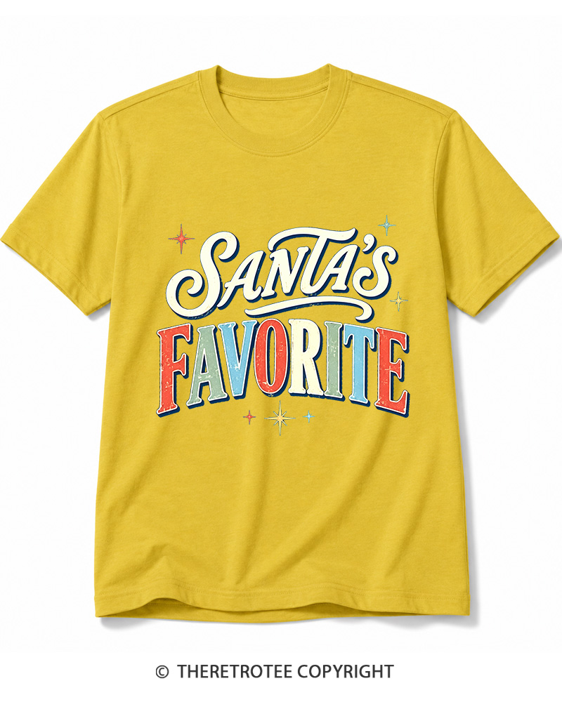 TheRetroTee Santa’s Favorite 1970s Cotton T-Shirt