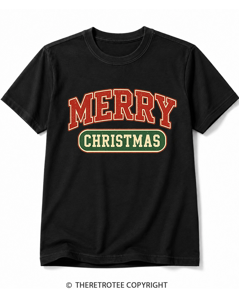 TheRetroTee Merry Christmas 1950s Cotton T-Shirt