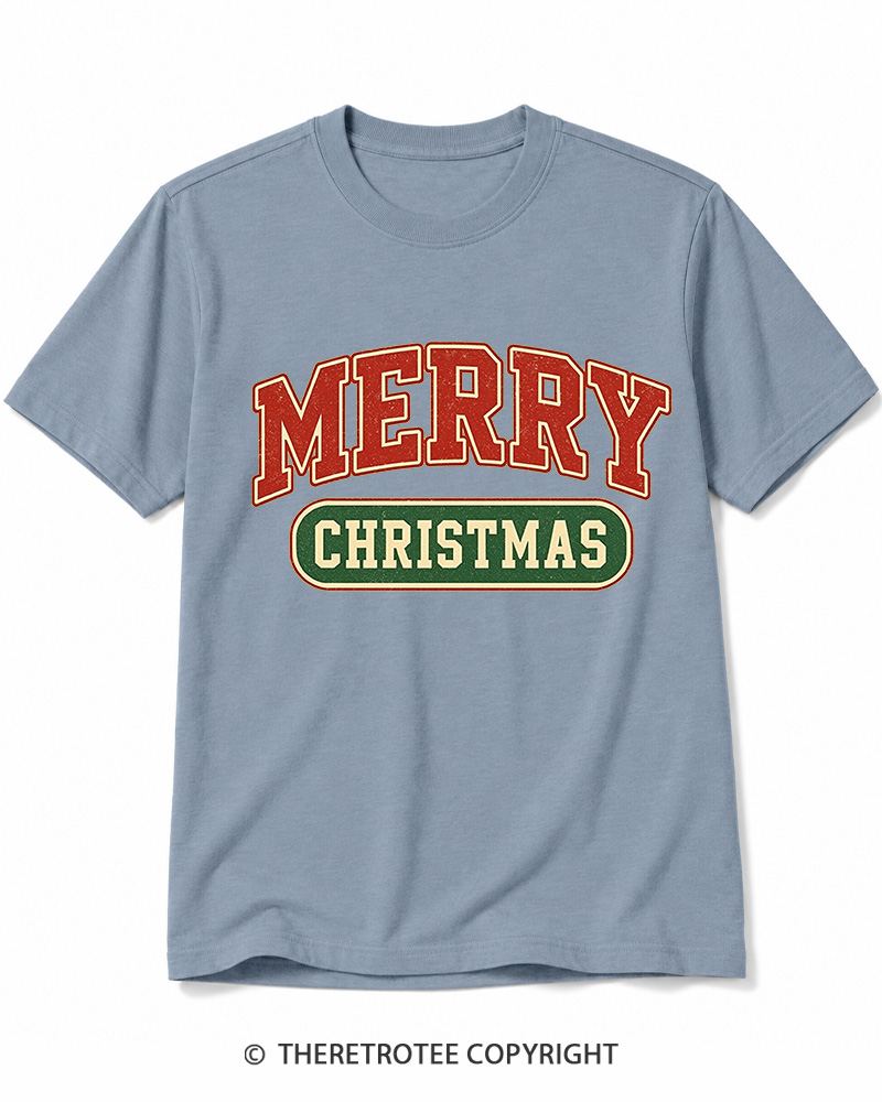 TheRetroTee Merry Christmas 1950s Cotton T-Shirt