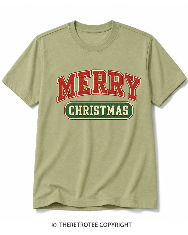 TheRetroTee Merry Christmas 1950s Cotton T-Shirt