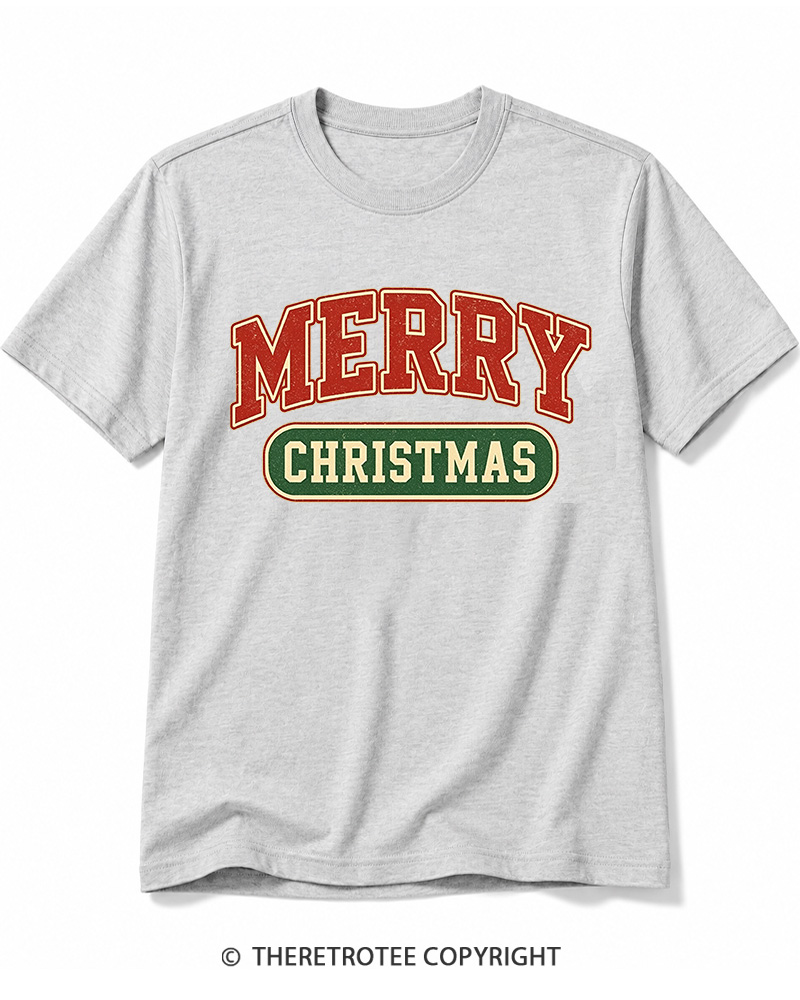 TheRetroTee Merry Christmas 1950s Cotton T-Shirt