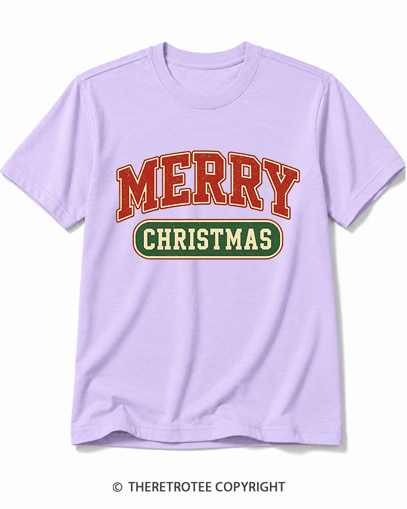 TheRetroTee Merry Christmas 1950s Cotton T-Shirt