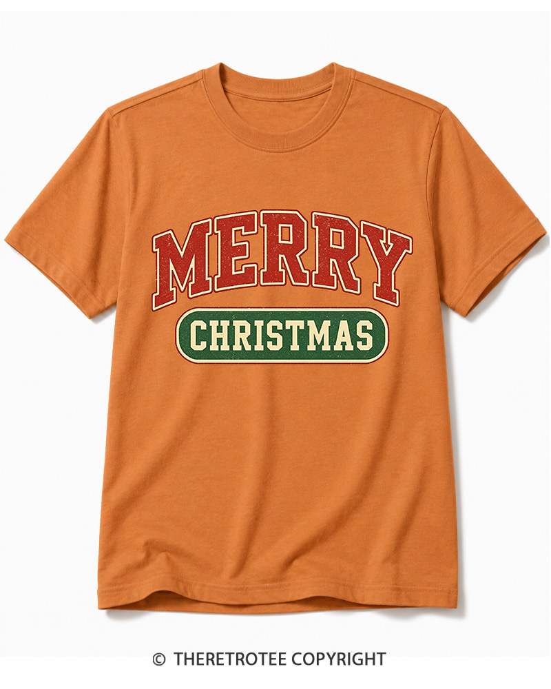 TheRetroTee Merry Christmas 1950s Cotton T-Shirt
