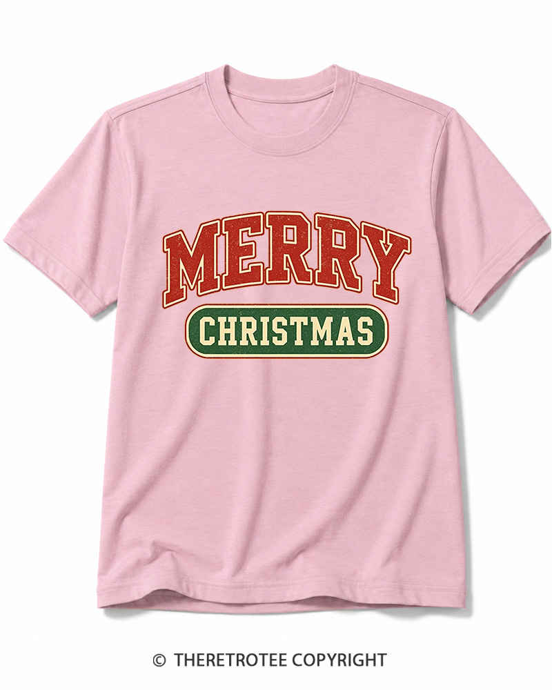 TheRetroTee Merry Christmas 1950s Cotton T-Shirt