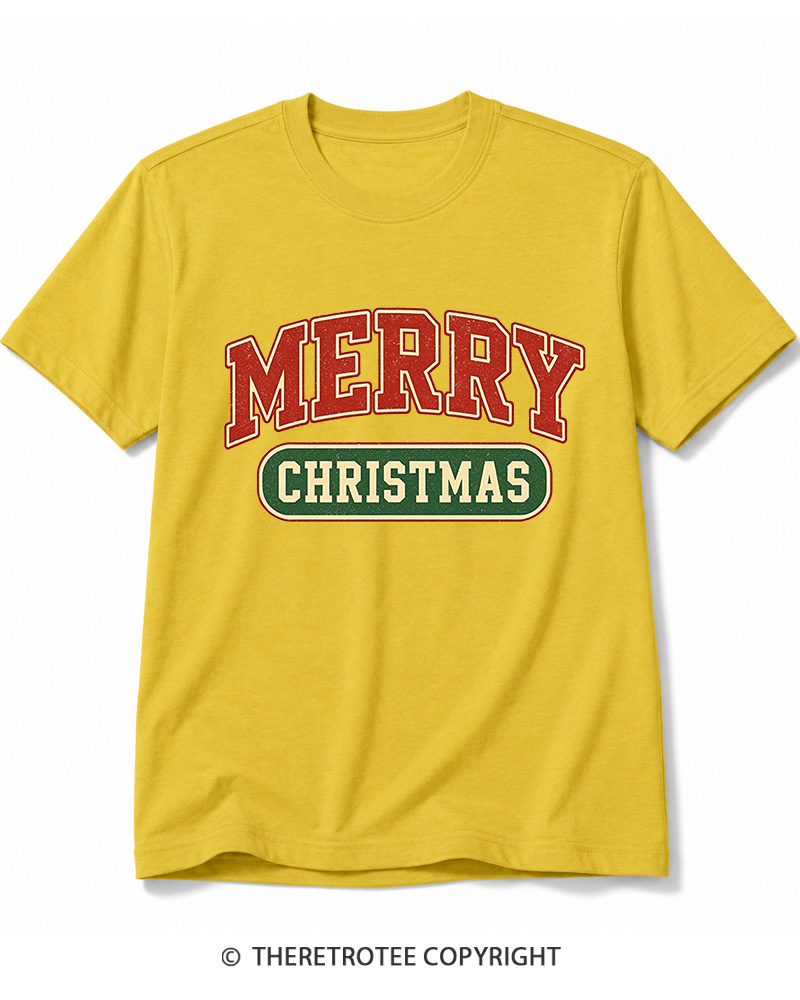 TheRetroTee Merry Christmas 1950s Cotton T-Shirt
