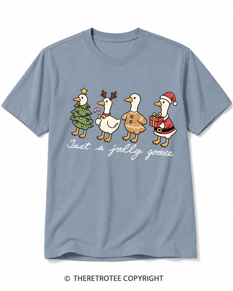 TheRetroTee Just a jolly goose 2000s Cotton T-Shirt