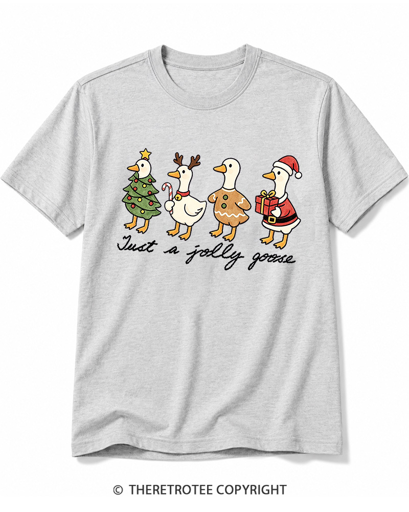 TheRetroTee Just a jolly goose 2000s Cotton T-Shirt