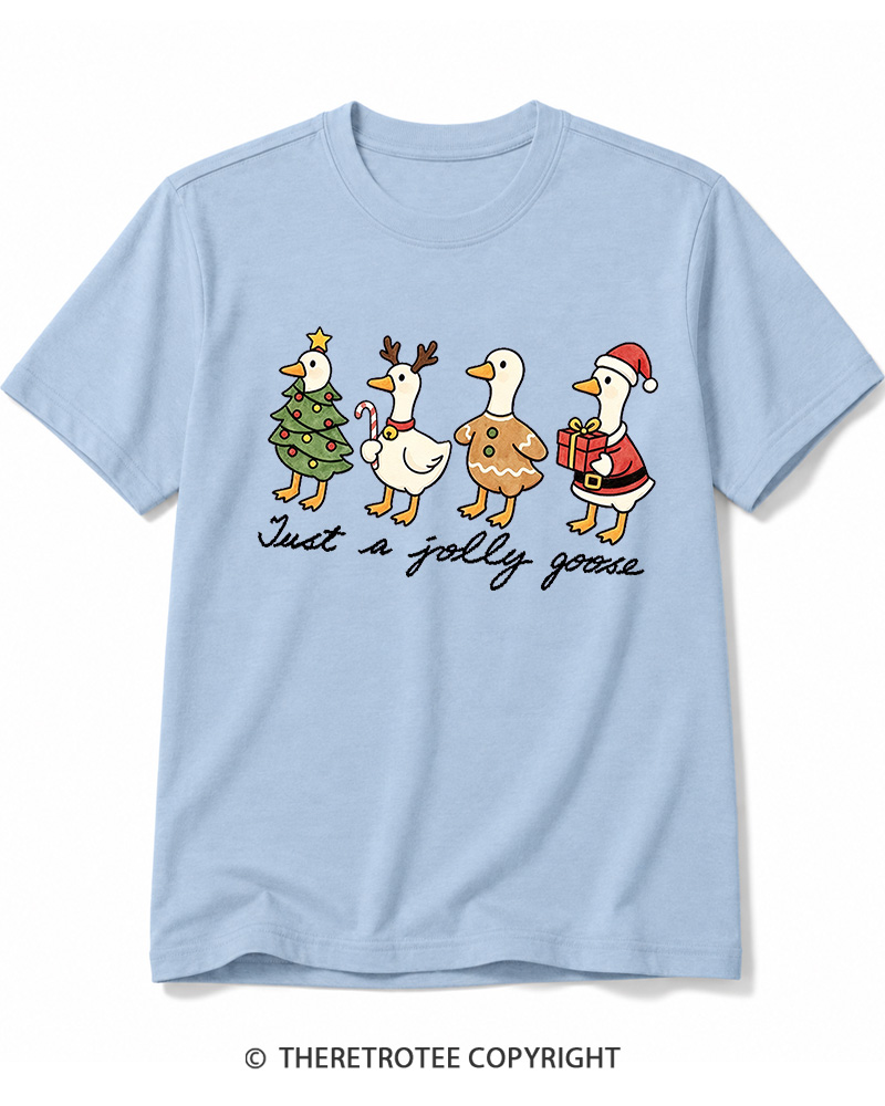 TheRetroTee Just a jolly goose 2000s Cotton T-Shirt