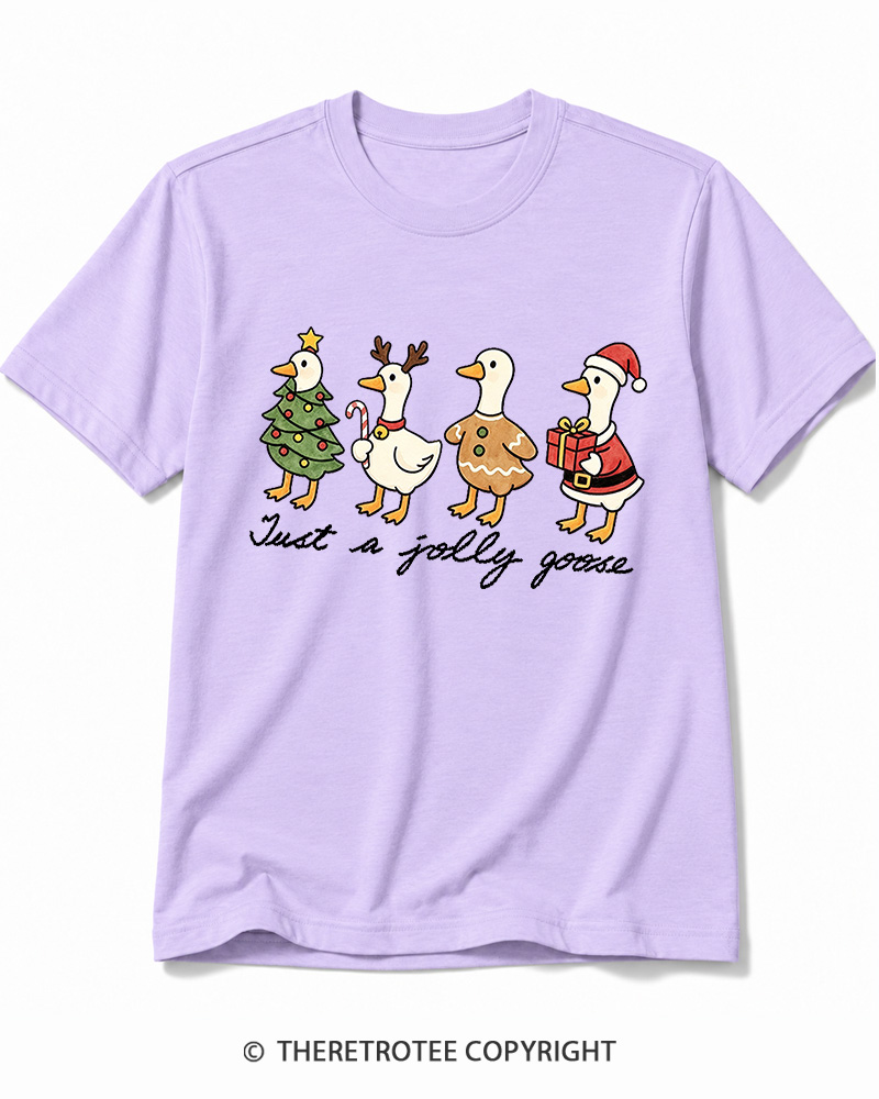 TheRetroTee Just a jolly goose 2000s Cotton T-Shirt