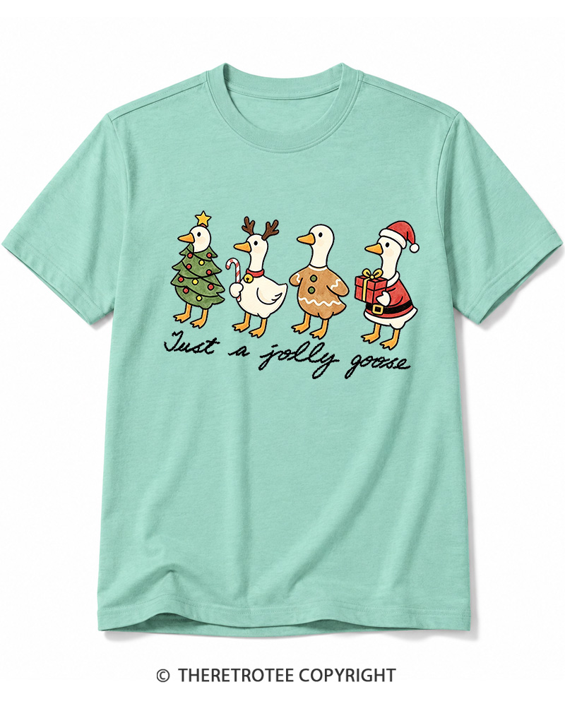 TheRetroTee Just a jolly goose 2000s Cotton T-Shirt