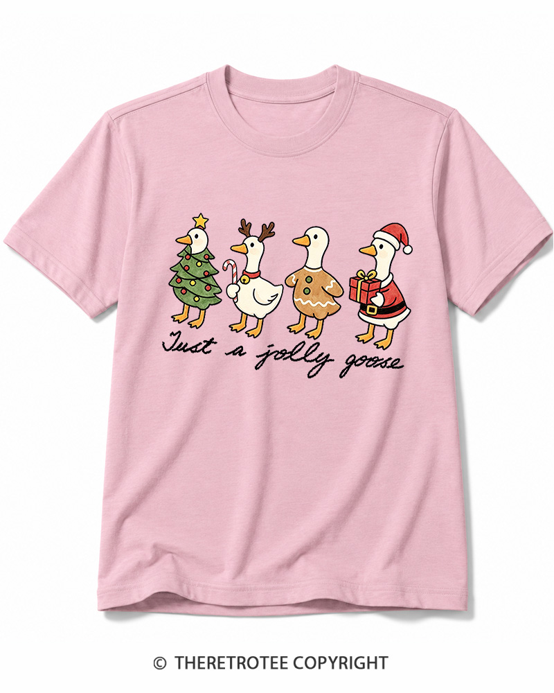 TheRetroTee Just a jolly goose 2000s Cotton T-Shirt