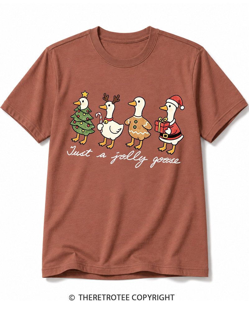 TheRetroTee Just a jolly goose 2000s Cotton T-Shirt