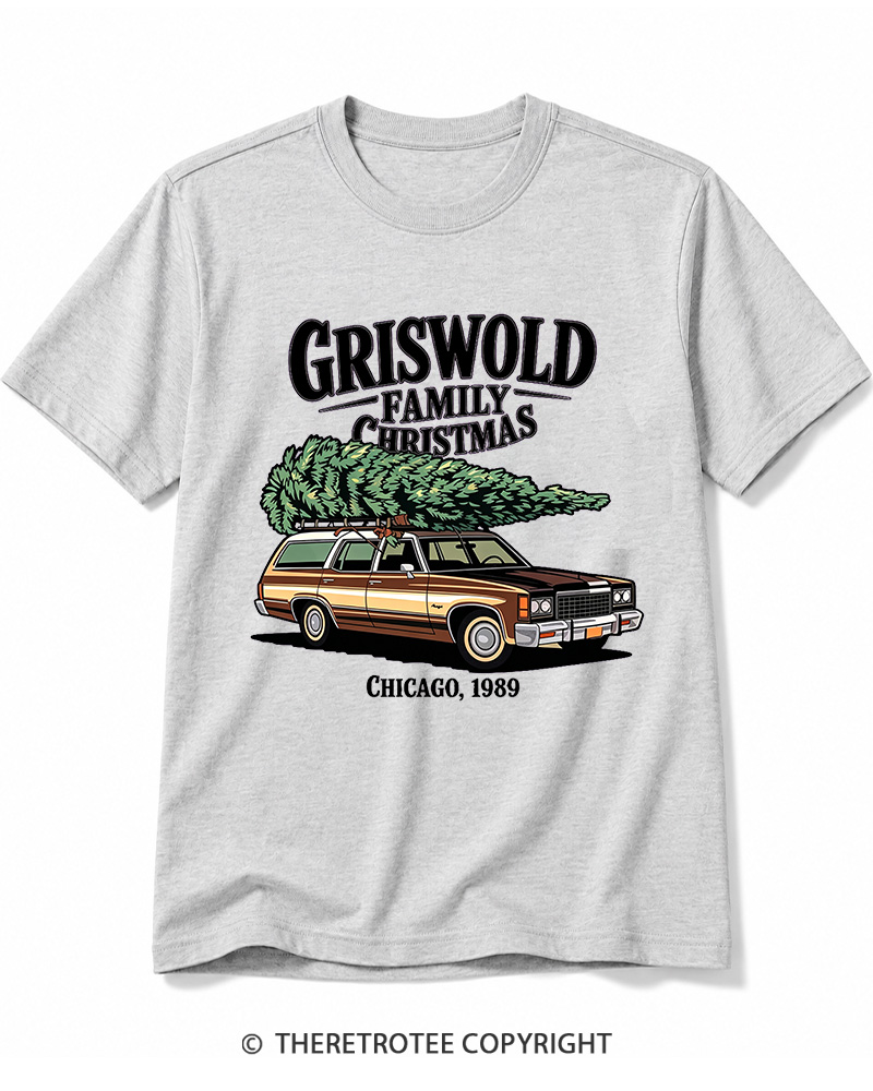 TheRetroTee Griswold Family Christmas 1980s Cotton T-Shirt