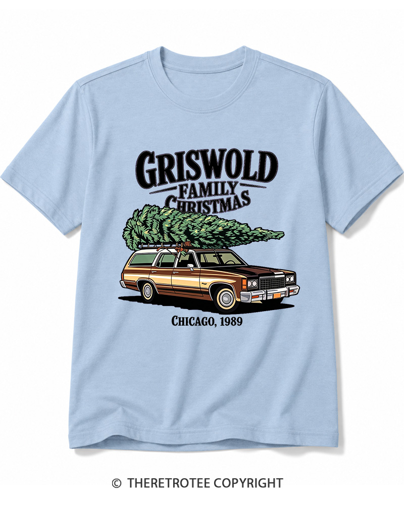 TheRetroTee Griswold Family Christmas 1980s Cotton T-Shirt