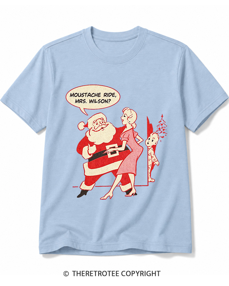TheRetroTee Moustache Ride, Mrs. Wilson 1950s Cotton T-Shirt