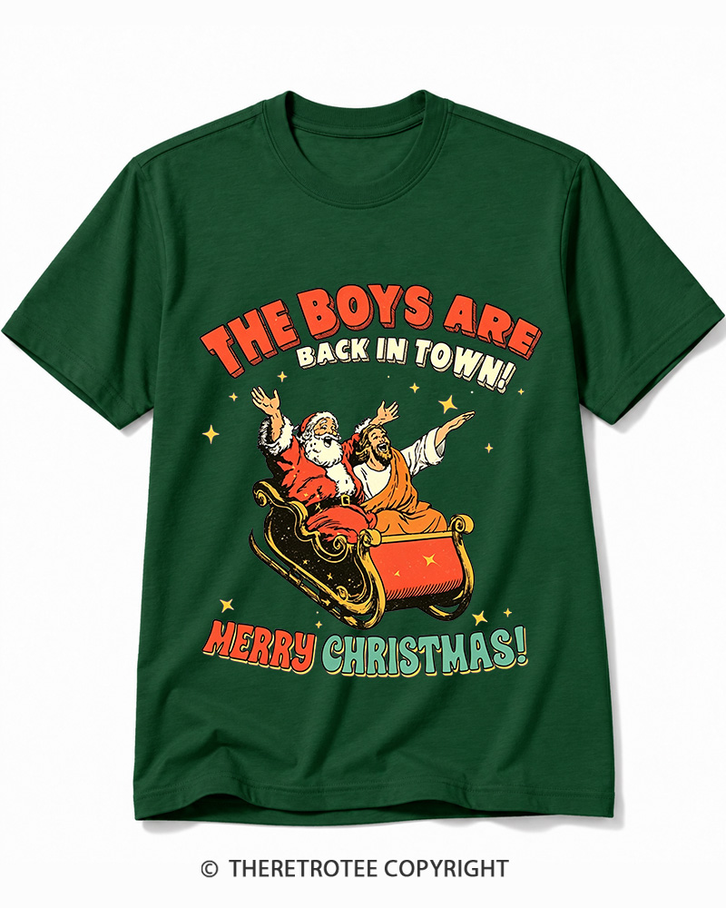 TheRetroTee The Boys Are Back In Town 1970s Cotton T-Shirt