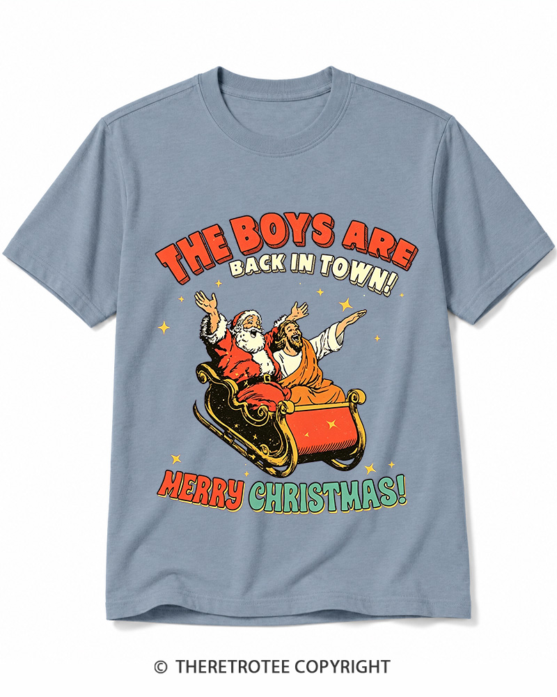 TheRetroTee The Boys Are Back In Town 1970s Cotton T-Shirt