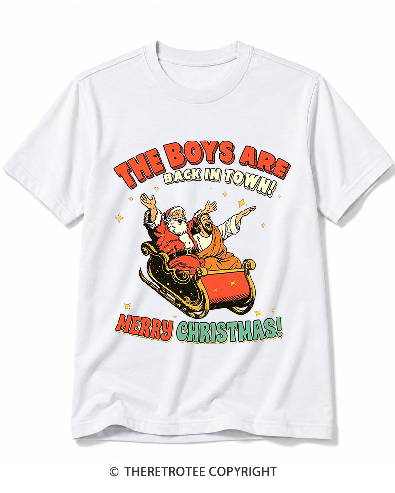 TheRetroTee The Boys Are Back In Town 1970s Cotton T-Shirt