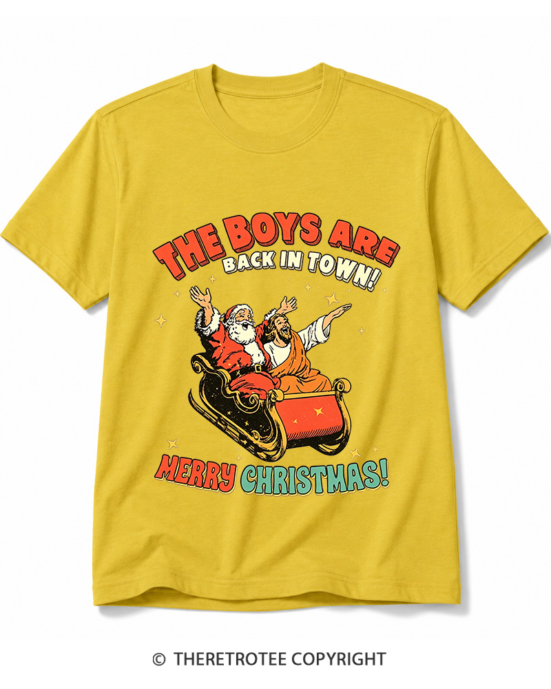 TheRetroTee The Boys Are Back In Town 1970s Cotton T-Shirt