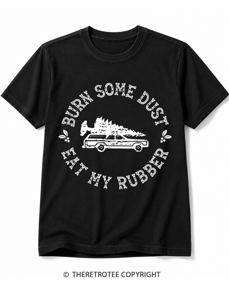 TheRetroTee Burn Some Dust 1980s Cotton T-Shirt