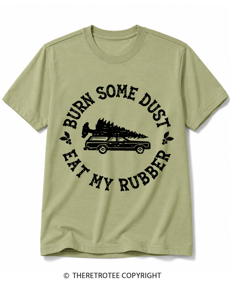 TheRetroTee Burn Some Dust 1980s Cotton T-Shirt