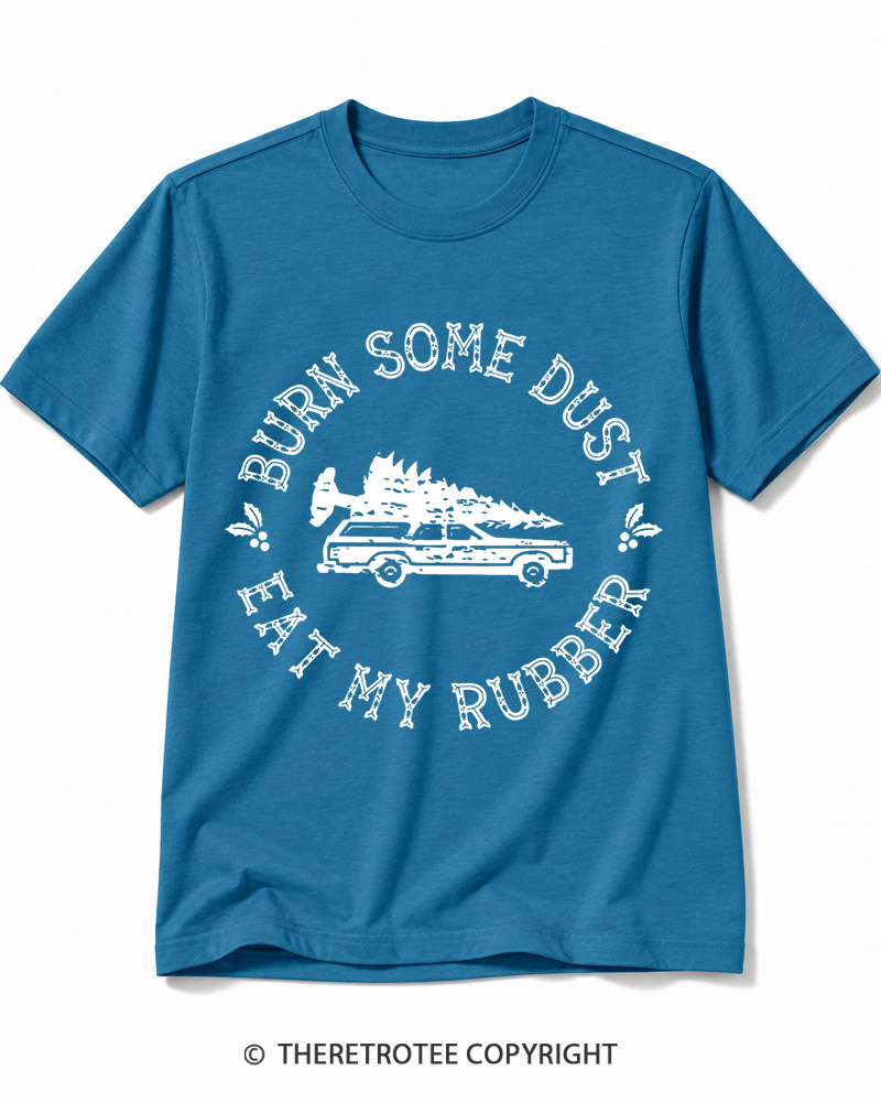 TheRetroTee Burn Some Dust 1980s Cotton T-Shirt