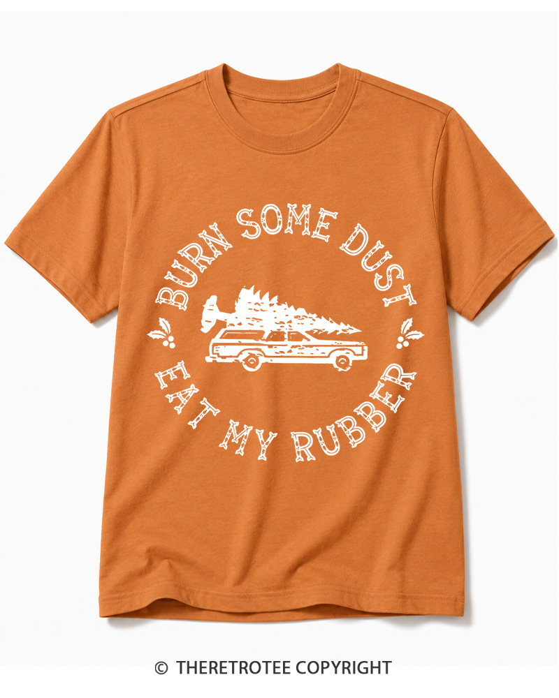 TheRetroTee Burn Some Dust 1980s Cotton T-Shirt